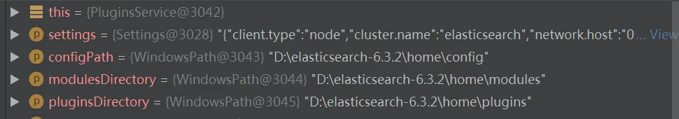 PluginsService 构造方法的参数