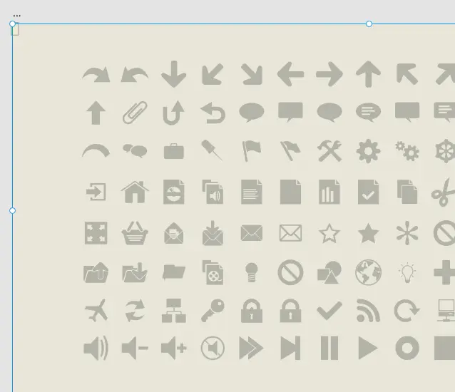素材比画板大了很多