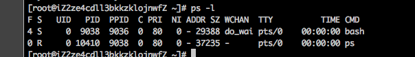 ps -l