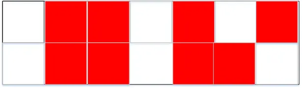 标记-清除算法执行后的内存图