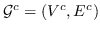 $ \ mathcal {G} ^ c =（V ^ c，E ^ c）$
