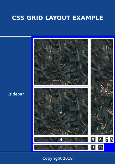 The initial mobile layout