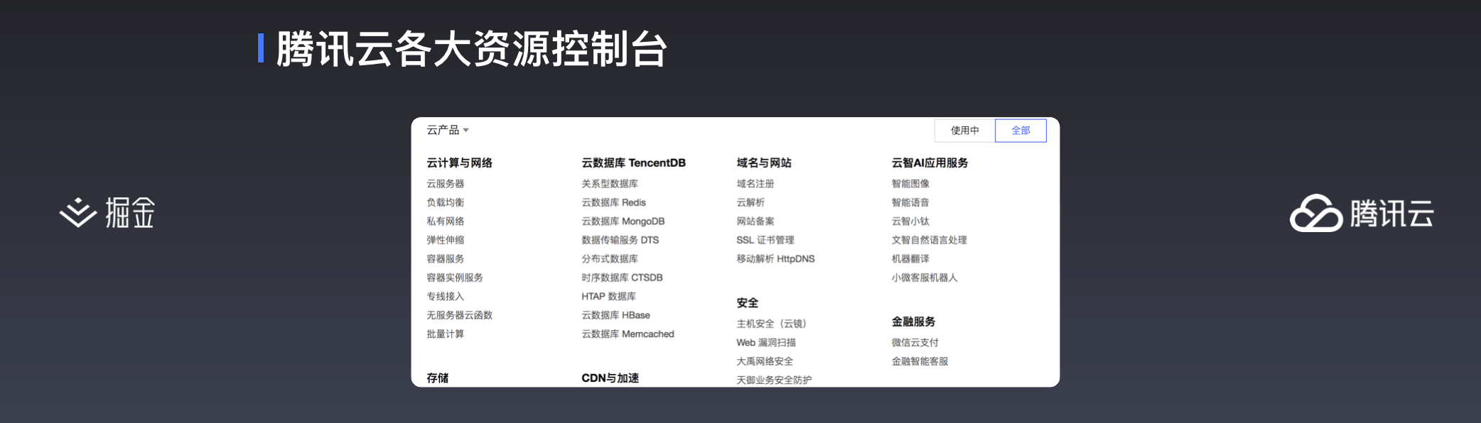 腾讯云控制台