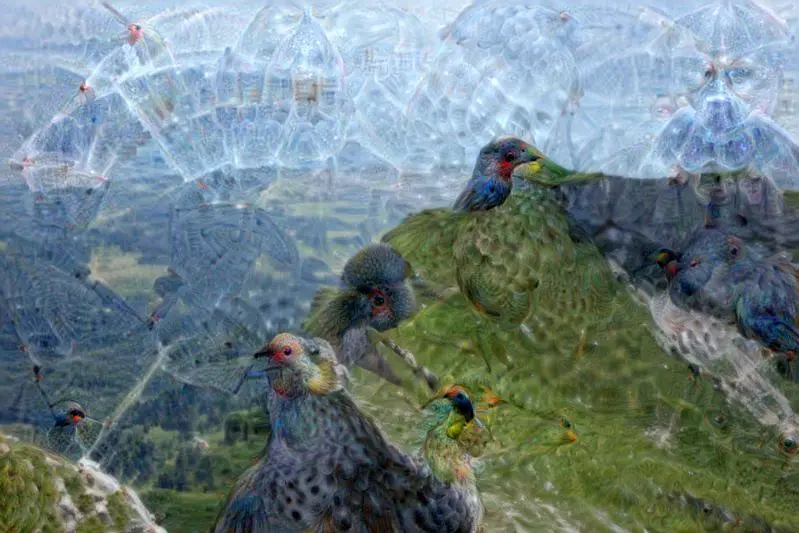 mixed5a的DeepDream结果