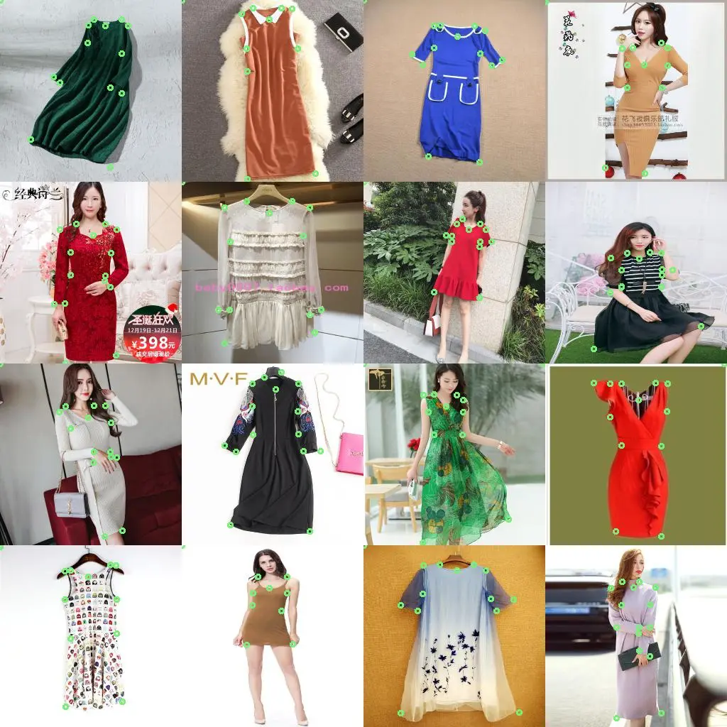 服饰关键点定位测试集结果