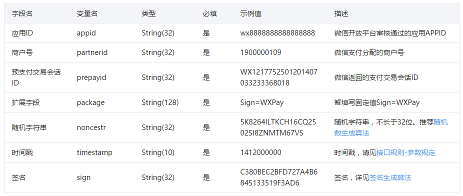 APP拉起微信支付