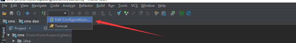 IDEA 打开运行配置