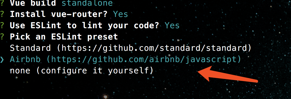可以选择airbnb或者standard