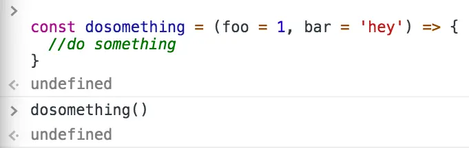 Undefined return value
