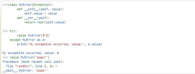 Python3 错误和异常