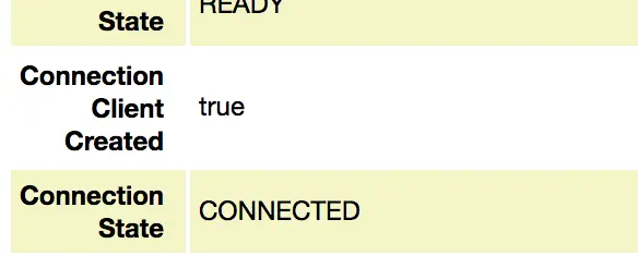 GCM internals connection state