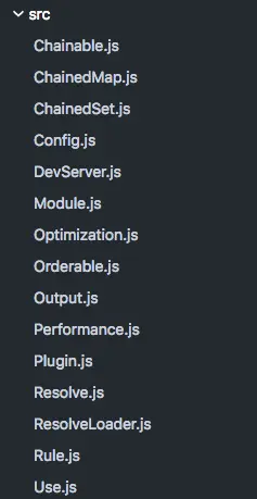 webpack-chain 源码目录