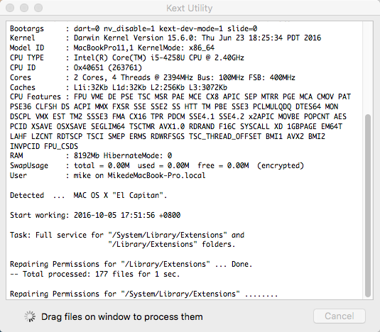 Kext Utility 修复缓存