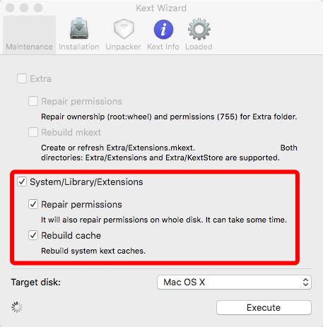 Kext Wizard 重建缓存