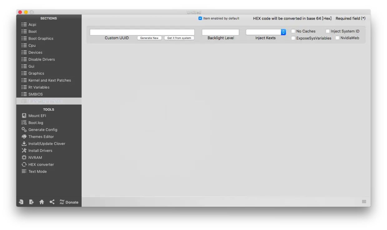 修改注入方式: Inject Kexts