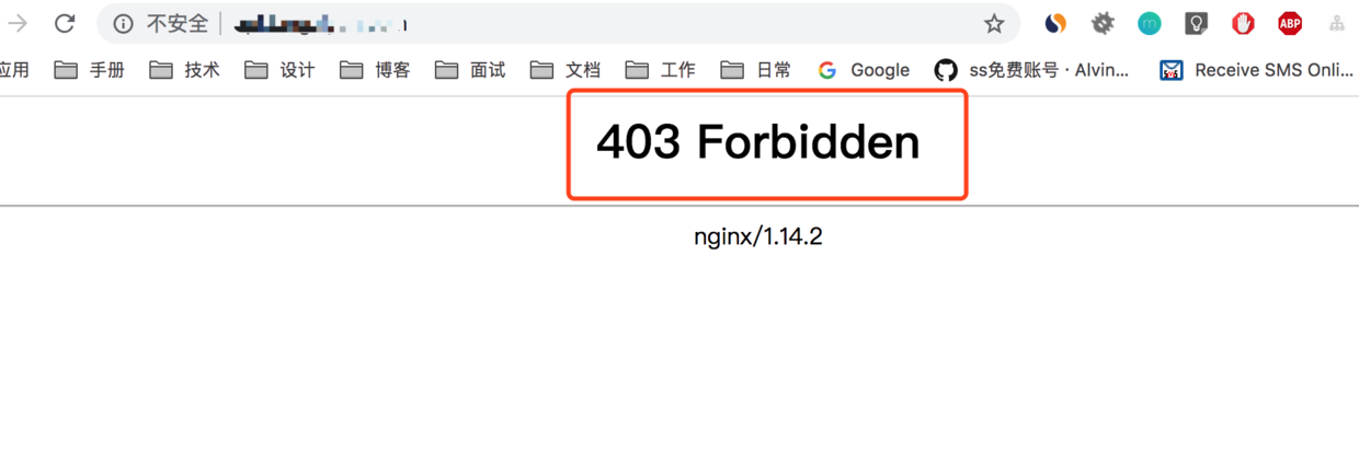 访问域名出现403错误