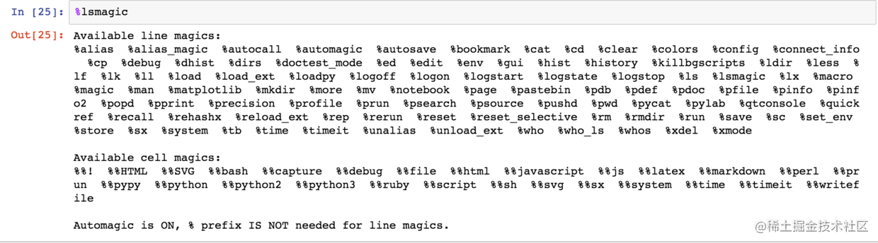 Python3入门机器学习 二 Jupyter Notebook与numpy的使用 掘金