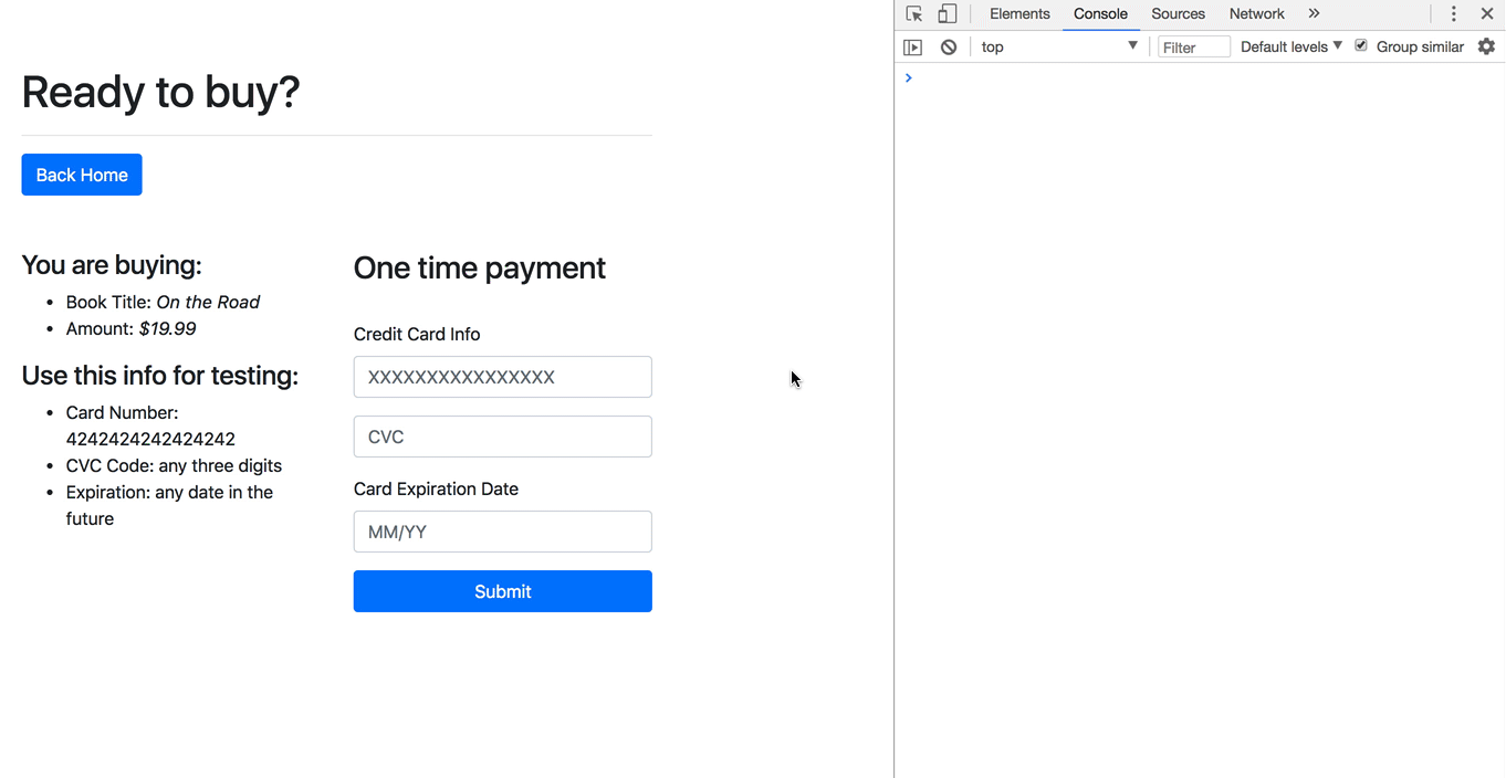stripe-form validation