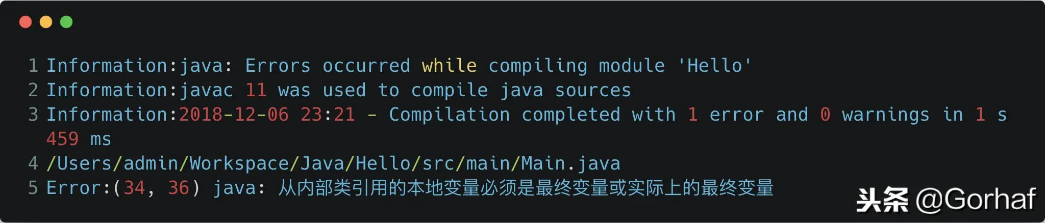 “全栈2019”Java第一百零八章：匿名内部类与final关键字