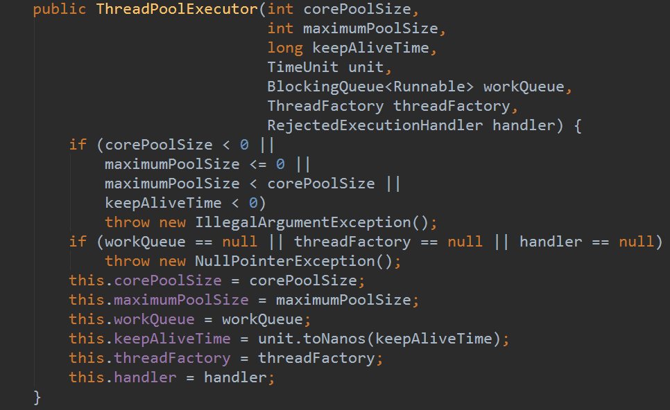 ThreadPoolExecutor的构造器-2