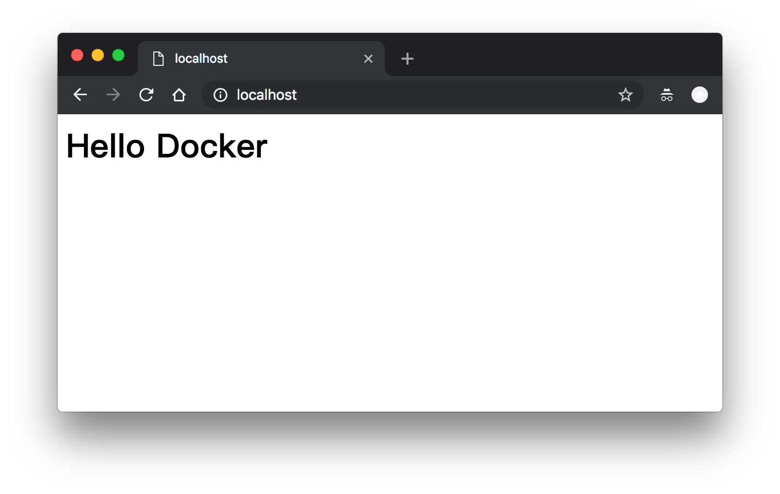 hello docker