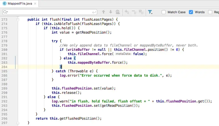 rocketmq存在定时force线程