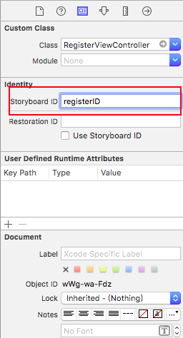 用identifier标记segue