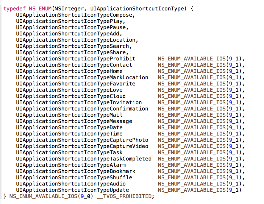 系统提供的29种样式的图标