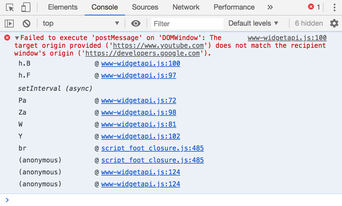 Expanding a collapsed stack trace