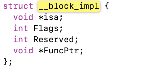 __block_impl结构体