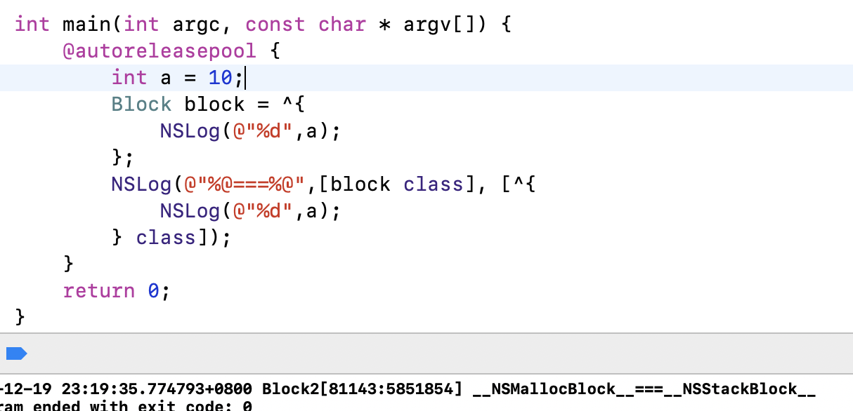 block被强指针引用