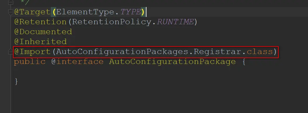 AutoConfigurationPackage注解实现