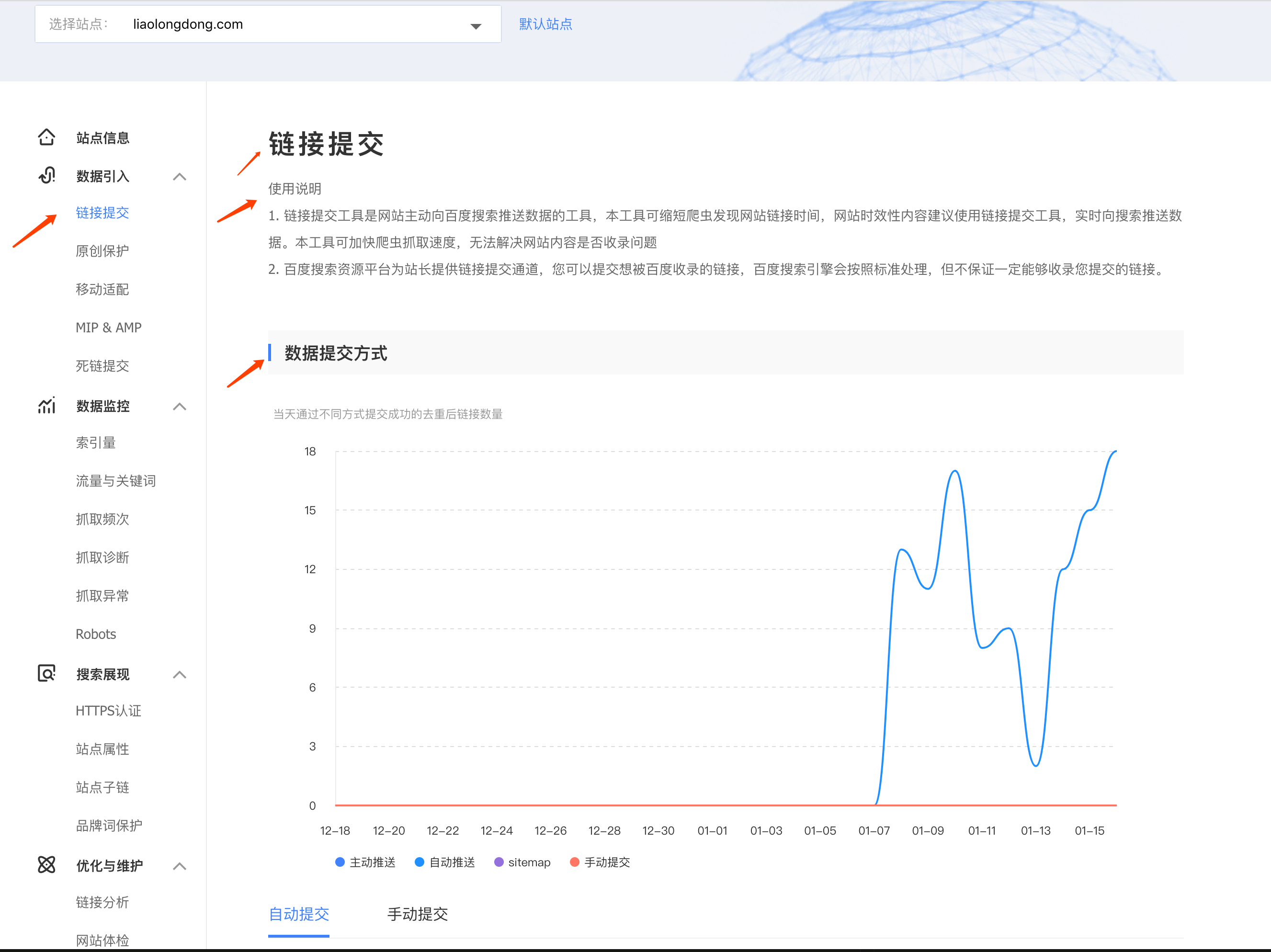链接提交