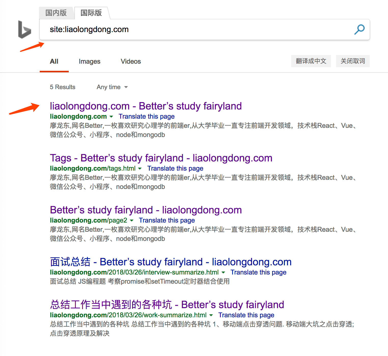 必应收录