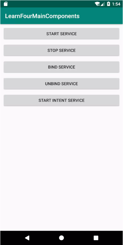 ServiceActivity 界面