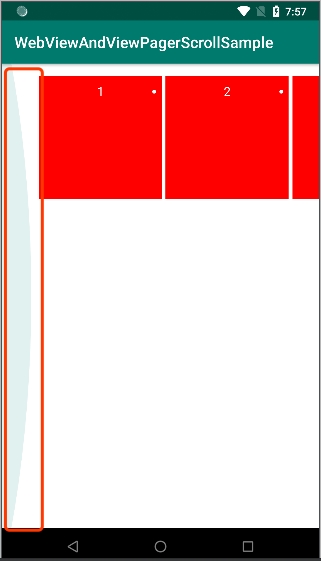 Webview overscrolled effect