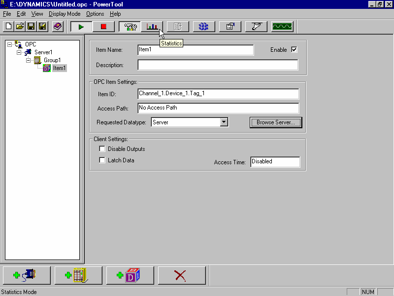 TOP Server 单击统计07