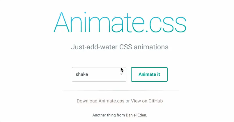 CSS 动画库:Animate.css