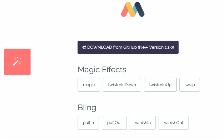 CSS 动画库:Magic Animations
