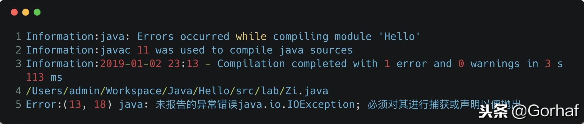 “全栈2019”Java异常第十一章：重写方法时只能抛出父类异常子集