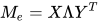 \(M_{e}=X\Lambda Y^{T}\)