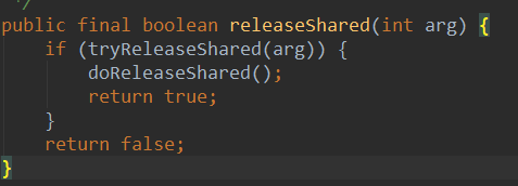 releaseShared方法实现