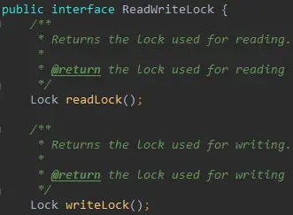 ReadWriteLock 接口