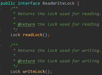 ReadWriteLock 接口