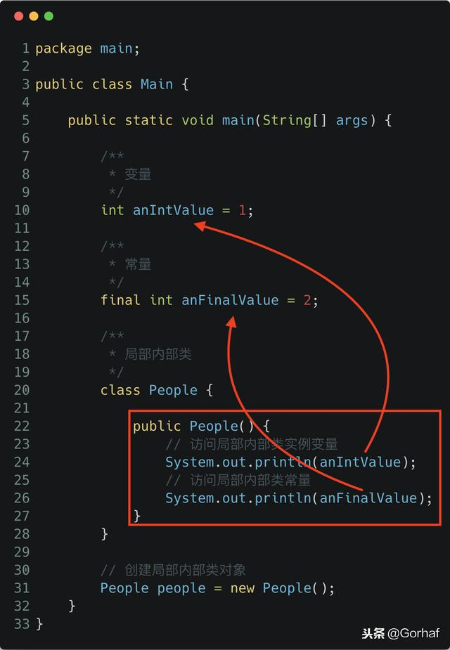 “全栈2019”Java第九十八章：局部内部类访问作用域成员详解