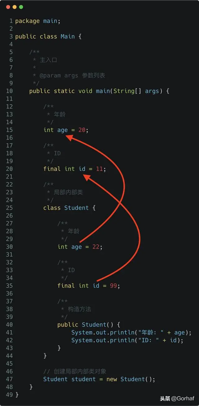 “全栈2019”Java第一百零一章：局部内部类覆盖作用域内成员详解