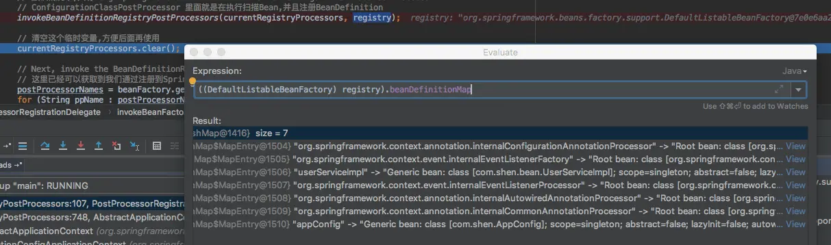 ((DefaultListableBeanFactory) registry).beanDefinitionMap