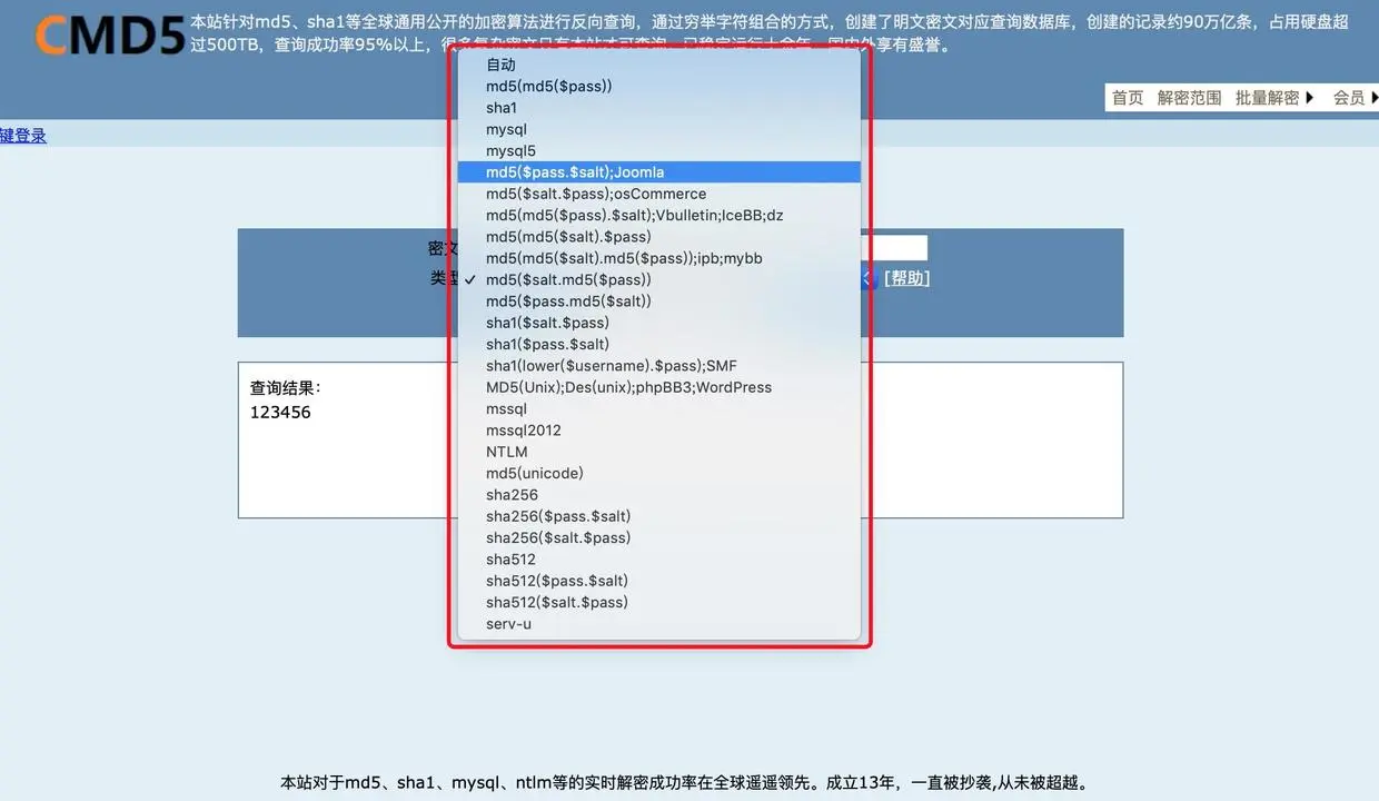 www.cmd5.com选项.png