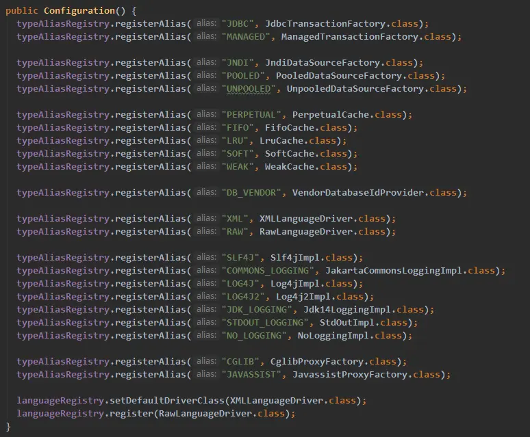 new Configuration()