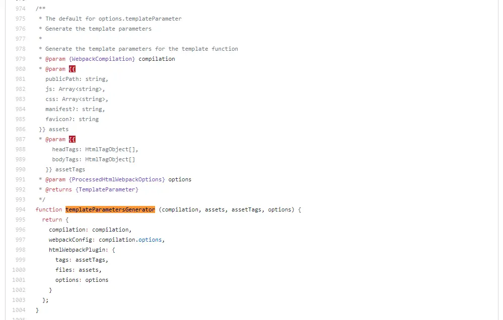 4.0.0-beta.8 templateParametersGenerator 的定义